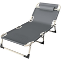 Imagem da oferta Espreguiçadeira Dobrável Aço 150kg Camping