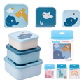Imagem da oferta Kit 3 Potes Potinhos Buba Cloudy Lancheira Infantil