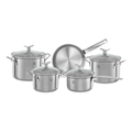 Imagem da oferta Jogo de Panelas Electrolux Inox com 5 Peças Design com Fundo Triplo