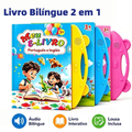 Imagem da oferta Livro Interativo com Som Infantil Bilíngue Português Inglês Multi Temas Toque Educativo Aprendizagem