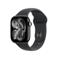 Imagem da oferta Apple Watch Series 11 GPS Caixa em alumínio preto brilhante de 42 mm com Bracelete desportiva preta - PM