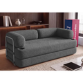 Imagem da oferta Sofá Cama Orbe. 1,90m Xpand Tech Tecido Boucle Cama Inbox Cinza-escuro Liso