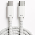 Imagem da oferta Cabo USB-C Tipo-C Grande(2metros) 60w Turbo Trançado De Nylon Compativel com Iphone 15,16,17 ProMax IOSAndroid Premiu
