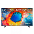 Imagem da oferta Smart TV QLED 55" 4K Toshiba Google TV 3 HDMI 2 USB Wi-Fi - 55C450NS