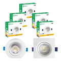 Imagem da oferta Kit 10 Spot Luminária 7w Qd Rd Frio 6500k Quente 3000k