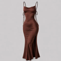 Imagem da oferta Vestido Justo Longo Costas Nuas Fenda Lateral