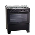 Imagem da oferta Fogão 5 bocas Atlas Mônaco Plus Preto com Acendimento Automático e Mesa Inox