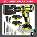 Imagem da oferta DESOON Kit Furadeira e Parafusadeira Sem Fio 20V Bivolt com 2 Baterias Recarregáveis Mandril 38 Luz LED Maleta e Aces