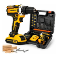 Imagem da oferta Parafusadeira Furadeira Sem Fio Vlx 48v, Kit Completo Com 2 Baterias E Maleta