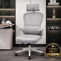 Imagem da oferta Cadeira de Escritório Ergonômica cinza Giratória com Apoio Lombar e Braços Ajustáveis - Laruno
