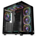 Imagem da oferta Gabinete Gamer Rise Mode Galaxy Glass X Mid Tower Vidro Temperado Matx Sem Fonte Sem Fan Preto Rm Ga Ggx Fb