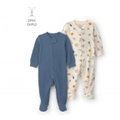 Imagem da oferta Kit Macacão Bebê 2 Peças com Pé Estampado Multicor Carter's