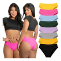 Imagem da oferta Kit 10 Calcinhas Tanga Canelada Básica