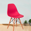 Imagem da oferta Cadeira Eames Eiffel Base Madeira Pink Vestcasa