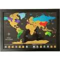 Imagem da oferta Mapa Mundi de Raspar 66x46cm