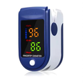 Imagem da oferta Oxímetro Digital De Dedo, Monitor De Saturação De Oxigênio Spo2 E Frequência Cardíaca Bpm, Display Led, Silicone Hipoalergênico, Desligamento A