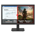 Imagem da oferta Monitor LG LED Home & Office 20U401A-B Tela 20 HD+ LG Switch Modo leitura e Flicker Safe HDMI VGA 2ms (GtG) 75H