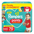 Imagem da oferta 2 Pacotes Fralda Pampers Pants Ajuste Total XXXG - 70 Unidades Cada