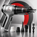 Imagem da oferta Mini Aspirador De Pó Portátil Recarregável Chrome Technology Soprador Usb Automotivo 3em1 Sem Fio Premium Vácuo Limp