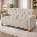 Imagem da oferta Sofá Banco Divã Recamier Baú Califórnia 1,20m Moderno Luxo Recepção Quarto Confortavel Luxo