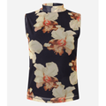 Imagem da oferta Blusa em Tule Estampado com Gola Alta Preto - Lojas Renner