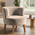 Imagem da oferta Poltrona Decorativa para Sala de Jantar Confortável Tecido Veludo MOBLAN decor (Rose)