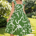 Imagem da oferta Vestido Feminino Midi Decote Quadrado Moda Evangélica