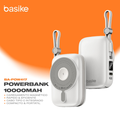 Imagem da oferta Basike Power Bank Magnético 10.000mAh PD20W 22.5W Turbo Carga Sem Fio Indução Compacto Carregador