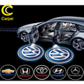 Imagem da oferta 2 Pcs Lâmpada LED Sem Fio Para CarroProjetor De Luz Laser com Marca de Carro Universal Decorativo