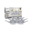 Imagem da oferta Conjunto de Panelas BLACK+DECKER 5 Peças Ceramic Pro Gourmand Gris Antiaderente