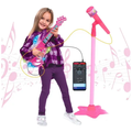 Imagem da oferta Guitarra E Microfone Infantil Instrumento Brinquedo Musical Cor Rosa Atentu