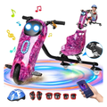 Imagem da oferta Patinete Elétrico Triciclo Drift 8'' Grande Com Amortecedor Lilás