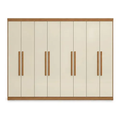 Imagem da oferta Guarda-Roupa Paris 8 Portas 200x237x47cm Cinamomo Off White