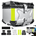 Imagem da oferta Baú Traseiro Moto Alumínio 45 Litros con Suporte Universal E Base Impermeável Case Maletero De Aluminio Para Moto R