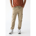 Imagem da oferta Calça Sarja Broken Rules Jogger Cargo Bege