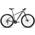 Imagem da oferta Bicicleta Aro 29 Aluminio Gtsprom5 Intense Freio A Disco 24 Marchas - Cinza+Preto