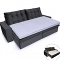 Imagem da oferta Pillow Top para Sofá Retrátil e Reclinável de Fibras Macias Futon Almofada 200x100cm - BF Colchões