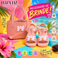 Imagem da oferta Sandália Infantil Rasteirinha + Bolsa de Brinde (Tam. 25 ao 32, 2 Cores)