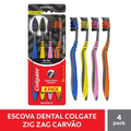 Imagem da oferta Escova Dental Colgate Zig Zag Carvão 4 Unidades