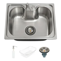 Imagem da oferta Cuba Gourmet Para Cozinha Aço Inox 201 50x40cm Nawa Prata