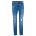 Imagem da oferta Calça Jeans Five Pockets Skinny - Infantil - Azul Médio