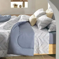 Imagem da oferta Jogo De Cama Solteiro Fred 100% Algodão 3 Peças Cinza Karsten