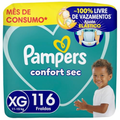 Imagem da oferta Fralda Pampers Confort Sec XG 116 unidades