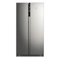 Imagem da oferta Geladeira Electrolux Frost Free Inverter IS4S de 435L Efficient com AutoSense Side by Side cor inox
