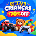 Imagem da oferta Dia das Crianças: até 70% OFF em brinquedos games e muito mais!