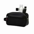 Imagem da oferta Necessaire Organizadora Masculina Bolsa de Mão em Couro Sintético Espaçosa Ideal para Trabalho Estojo Viagem e Uso Di