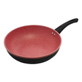 Imagem da oferta Frigideira Grande de Indução Wok Revestimento Cerâmico Vermelha 28cm - Lyor