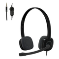 Imagem da oferta Headset com fio Logitech H151 com Microfone com Redução de Ruído - Preto