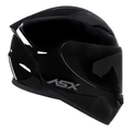 Imagem da oferta Capacete Asx City Solid Preto Brilhante + Viseira Fumê Tamanho Do Capacete 58