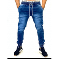 Imagem da oferta CALÇA jeans rasgada JOGGER MASCULINA JEANS RASGADO SLIM EM SARJA CAMUFLADO COM ELASTANO